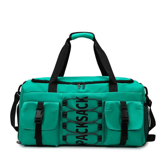 20-35l nylon large capacity travel duffel bag with multiple pockets - product image