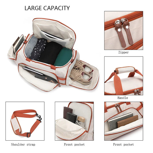 20-35l terylene gym fitness backpack with shoe and laptop compartments - product image