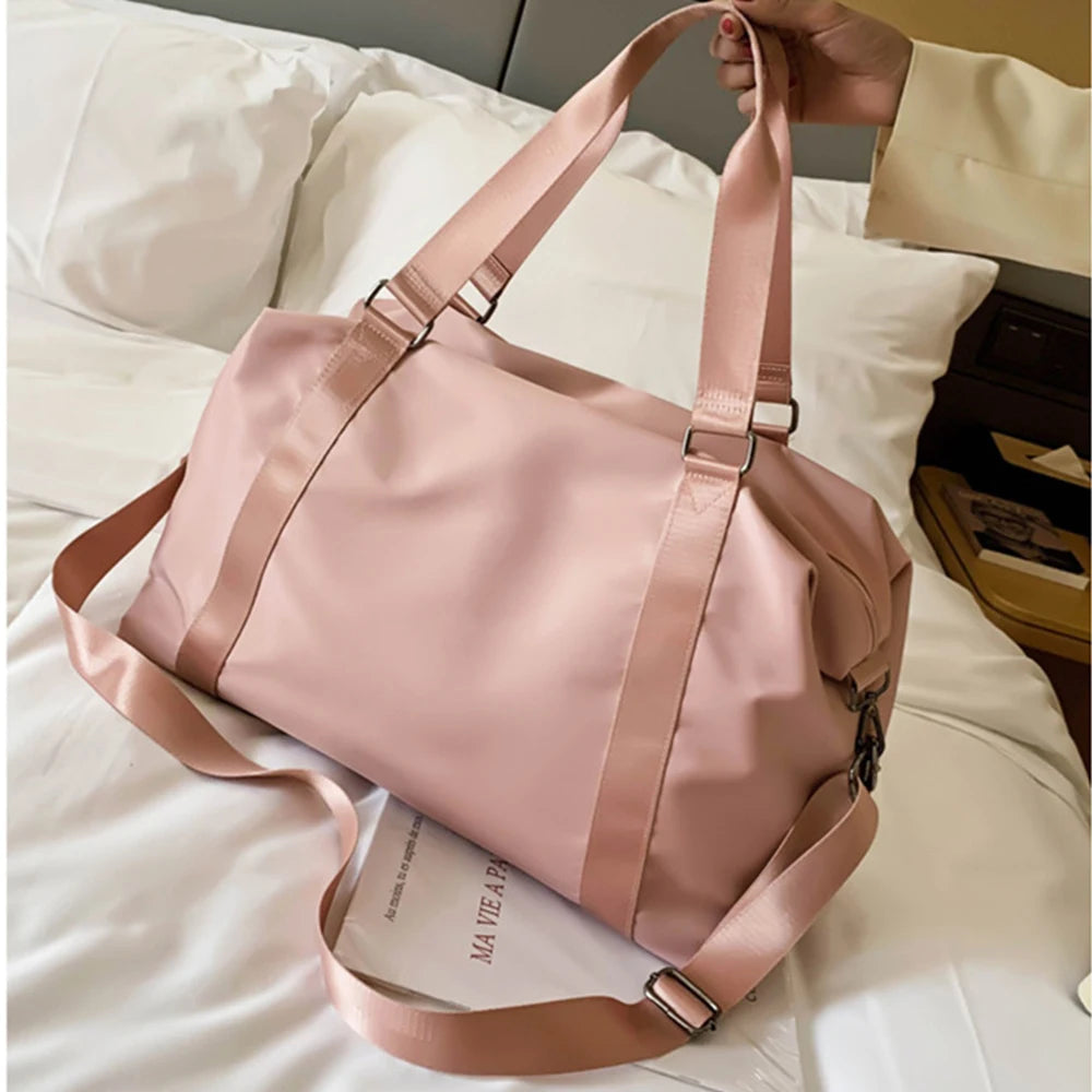 20-35l waterproof nylon outdoor foldable crossbody gym fitness bag - product image