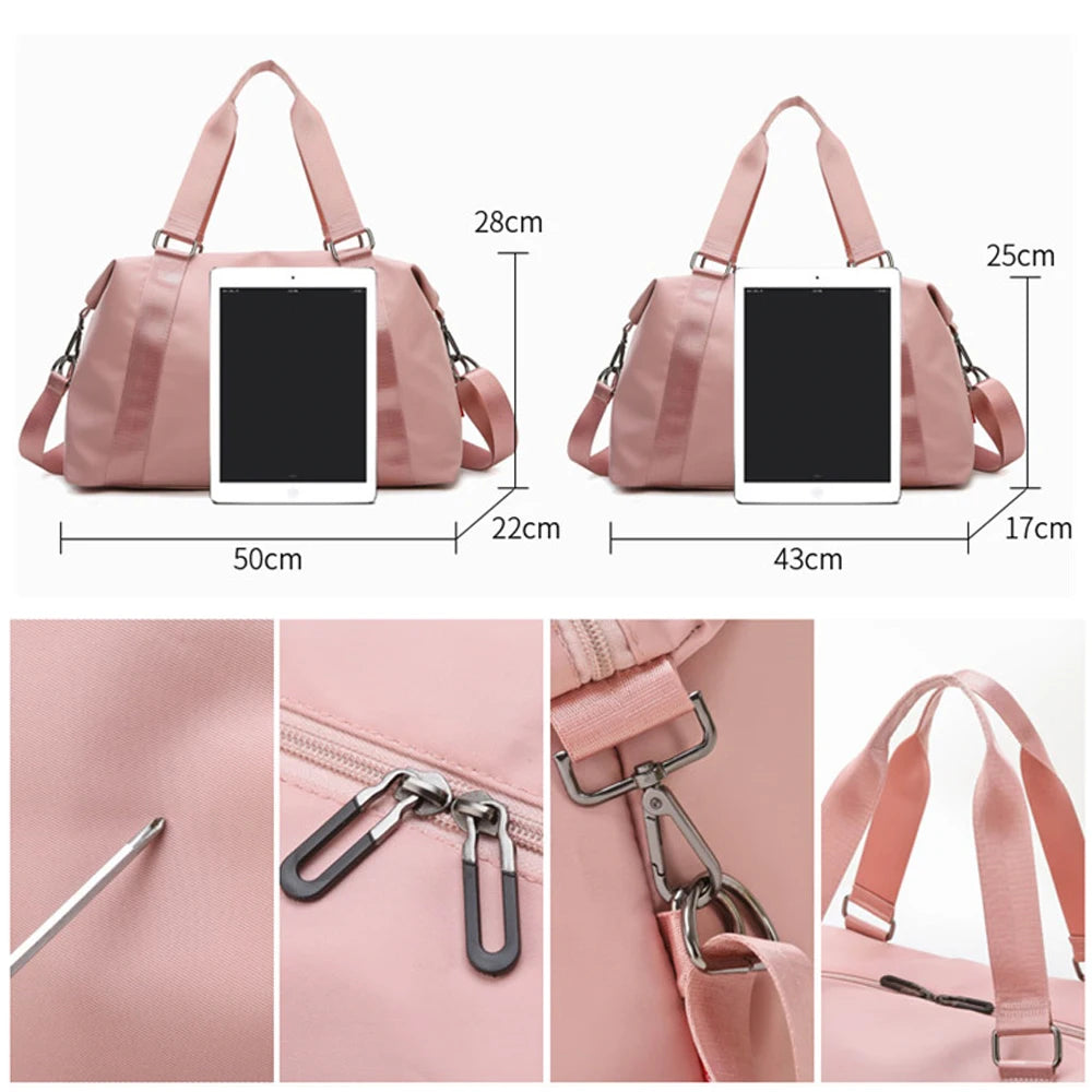 20-35l waterproof nylon outdoor foldable crossbody gym fitness bag - product image