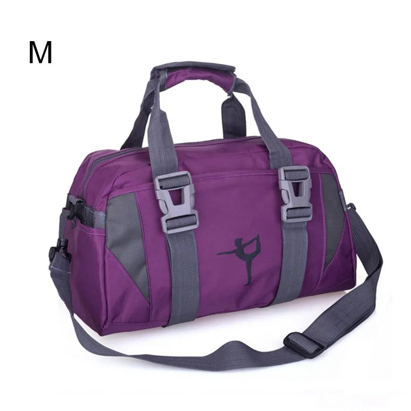 20-35l waterproof nylon yoga mat bag with shoes pocket and dry wet separation - product image