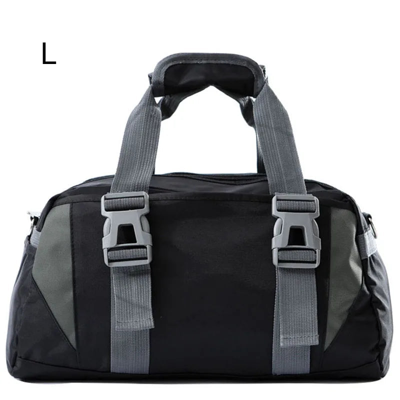 20-35l waterproof nylon yoga mat bag with shoes pocket and dry wet separation - product image