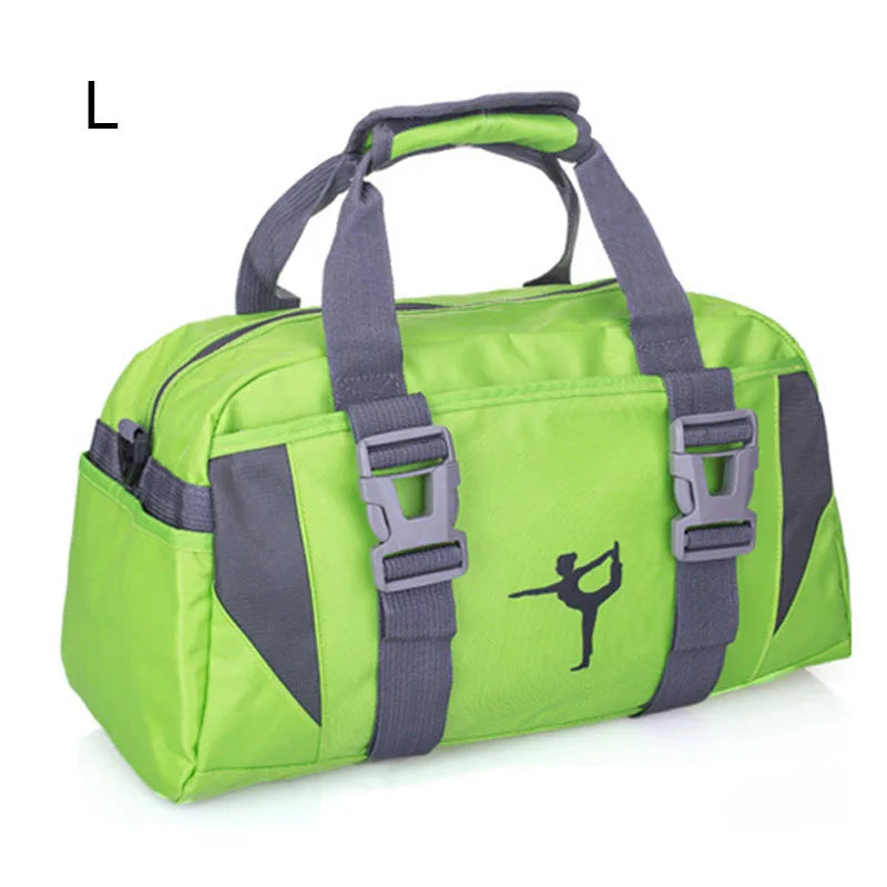 20-35l waterproof nylon yoga mat bag with shoes pocket and dry wet separation - product image