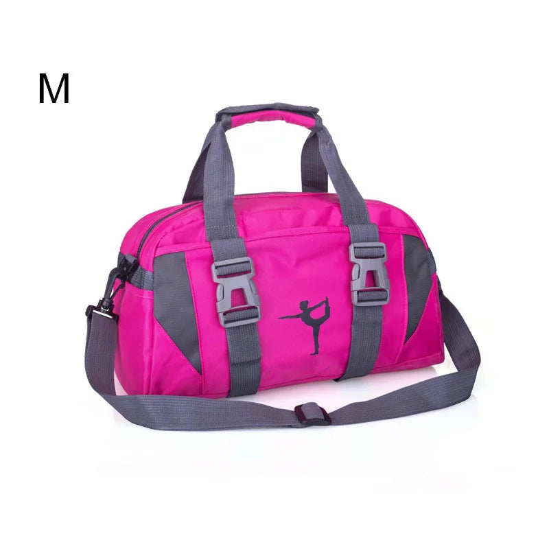 20-35l waterproof nylon yoga mat bag with shoes pocket and dry wet separation - product image