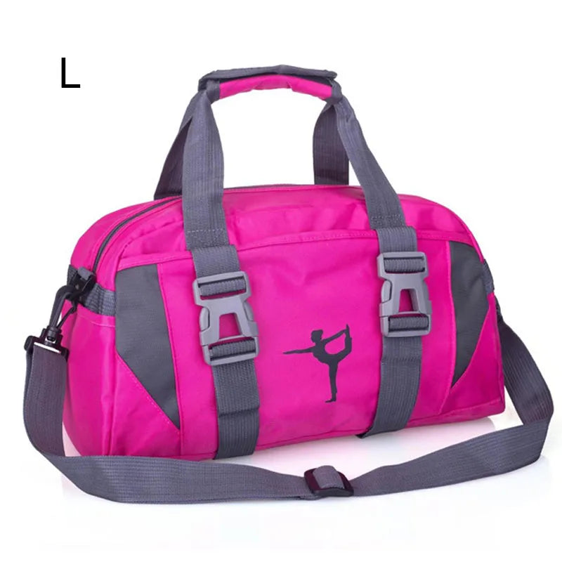20-35l waterproof nylon yoga mat bag with shoes pocket and dry wet separation - product image