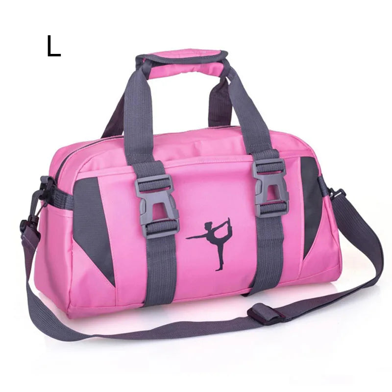 20-35l waterproof nylon yoga mat bag with shoes pocket and dry wet separation - product image