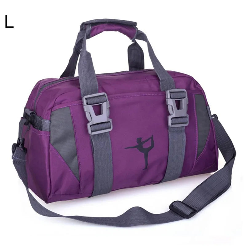 20-35l waterproof nylon yoga mat bag with shoes pocket and dry wet separation - product image