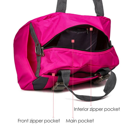20-35l waterproof nylon yoga mat bag with shoes pocket and dry wet separation - product image