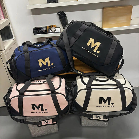 36-55l oxford sports duffel bag with shoe compartment dry wet separation - product image