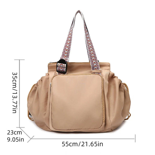 36-55l oxford transforming gym tote backpack with 15 pockets and trolley strap - product image