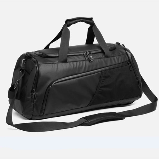 36-55l waterproof terylene gym travel bag with dry wet separation - product image