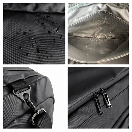 56-75l nylon large fitness bag with dry wet separation and shoe pocket - product image