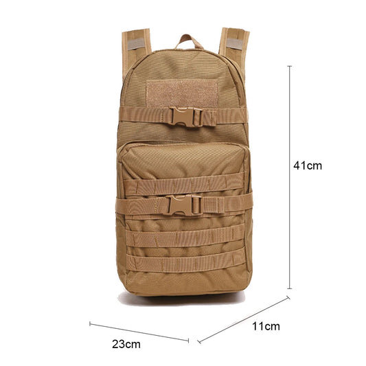 600d nylon softback molle tactical bicycle backpack with multiple compartments - product image