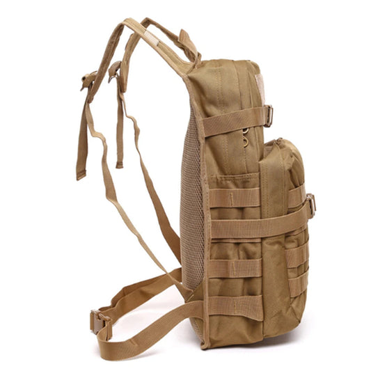 600d nylon softback molle tactical bicycle backpack with multiple compartments - product image