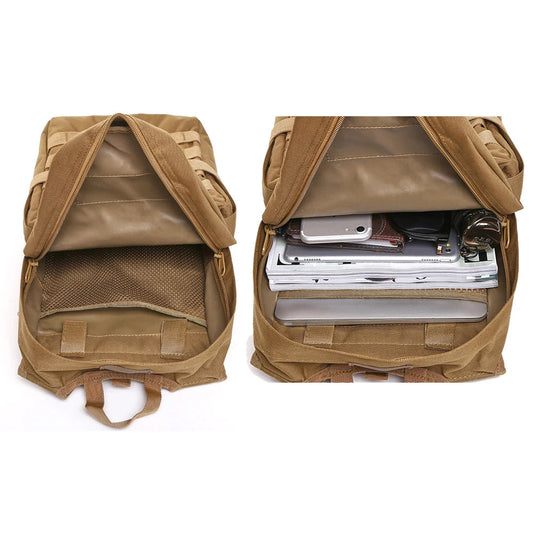 600d nylon softback molle tactical bicycle backpack with multiple compartments - product image