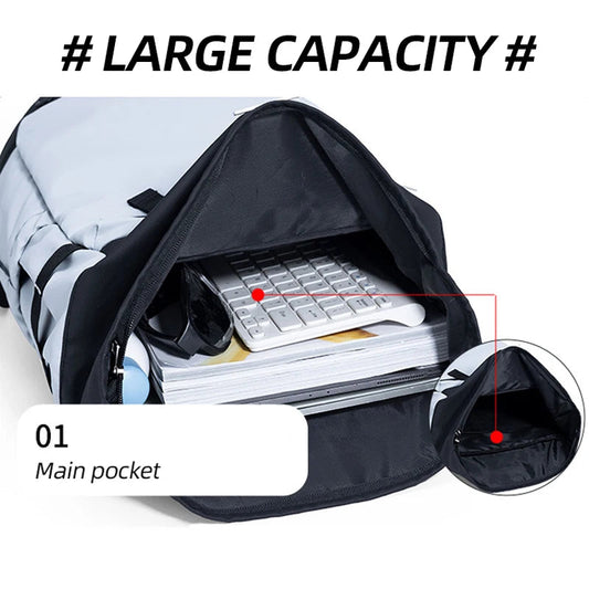 Badminton tennis rackets backpack with dry wet shoe pocket and laptop compartment - product image