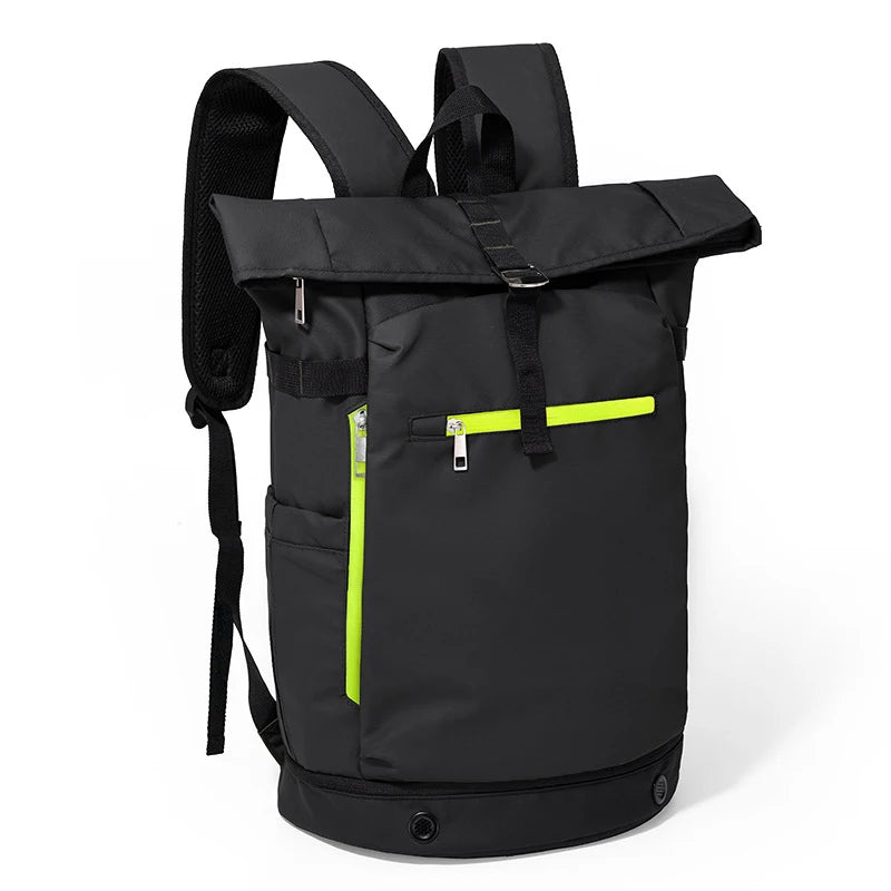 Badminton tennis rackets backpack with dry wet shoe pocket and laptop compartment - product image