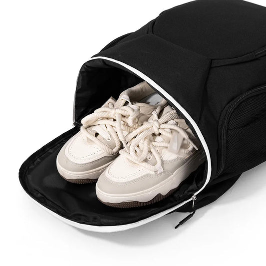 Badminton tennis rackets backpack with dry wet shoe pocket reinforced nylon - product image