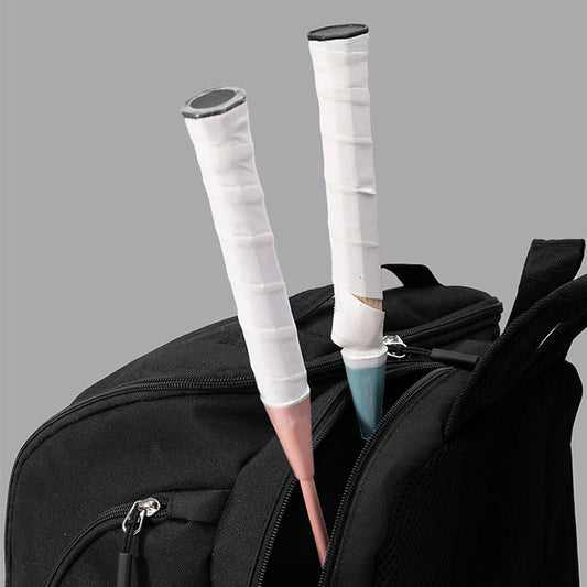 Badminton tennis rackets backpack with dry wet shoe pocket reinforced nylon - product image