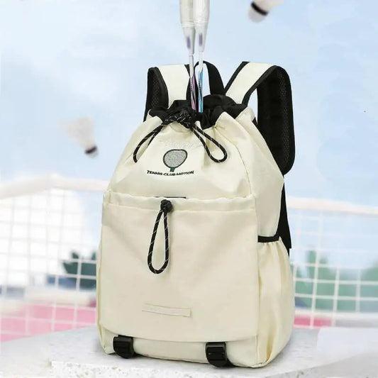 Badminton tennis rackets backpack with yoga mat strap and multi-pocket nylon - product image
