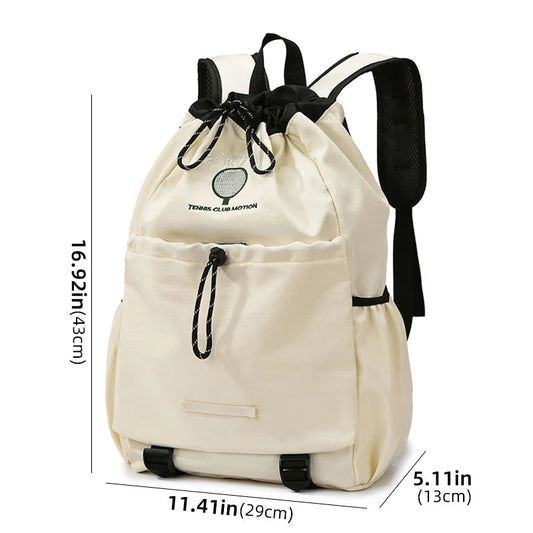 Badminton tennis rackets backpack with yoga mat strap and multi-pocket nylon - product image