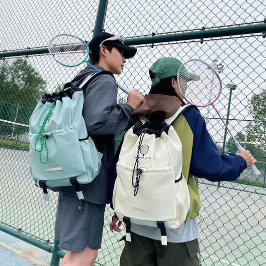 Badminton tennis rackets backpack with yoga mat strap and multi-pocket nylon - product image