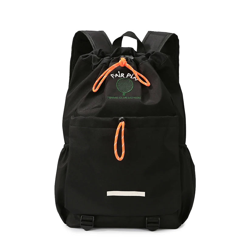 Badminton tennis rackets backpack with yoga mat strap and multi-pocket nylon - product image