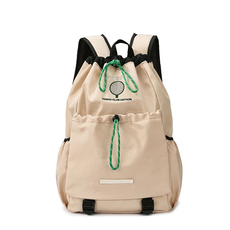 Badminton tennis rackets backpack with yoga mat strap and multi-pocket nylon - product image