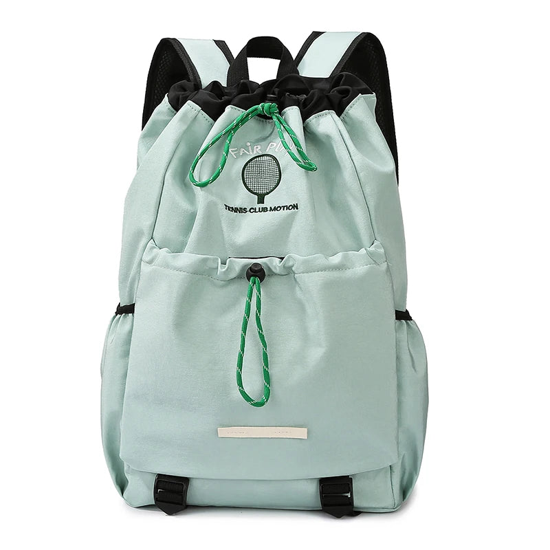 Badminton tennis rackets backpack with yoga mat strap and multi-pocket nylon - product image