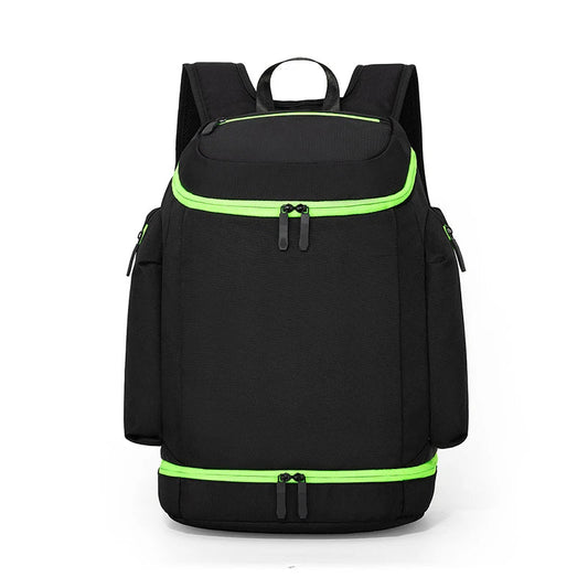 Basketball sports backpack with shoes compartment multi-layer nylon bag - product image