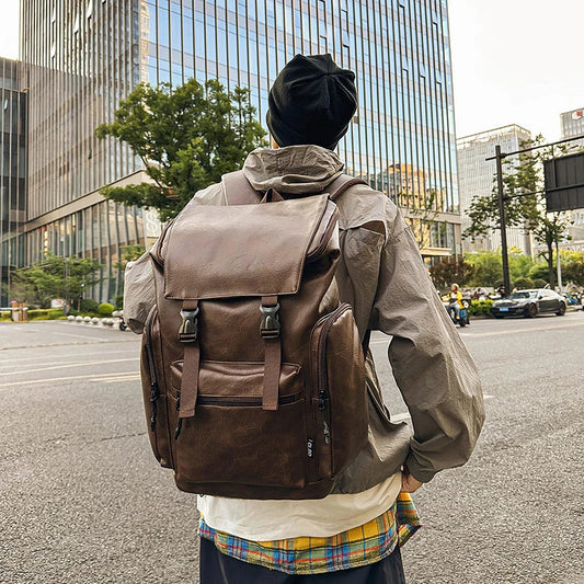 Climbing backpack large capacity multi-layer pu outdoor travel camping sports bag - product image