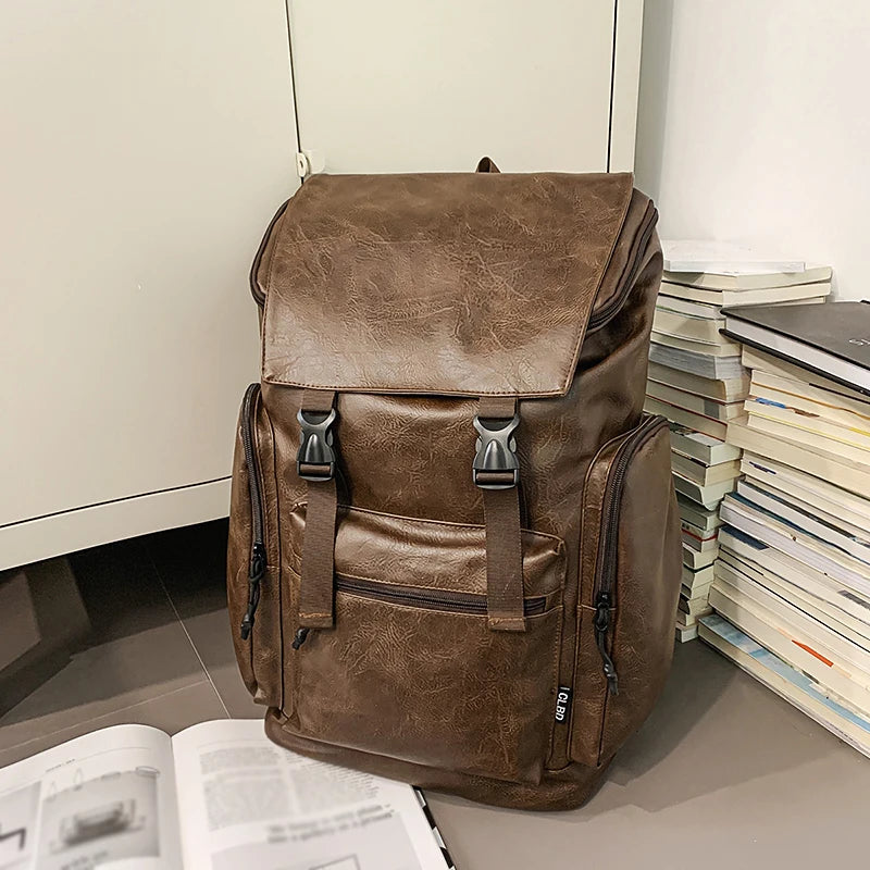 Climbing backpack large capacity multi-layer pu outdoor travel camping sports bag - product image