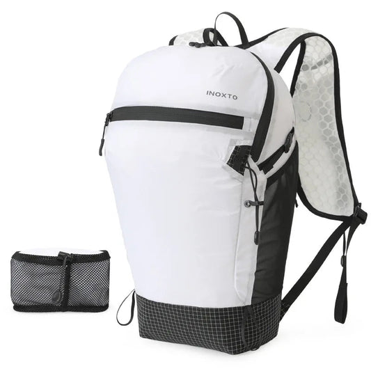 Foldable mountaineering backpack with hydration system and multiple pockets - product image