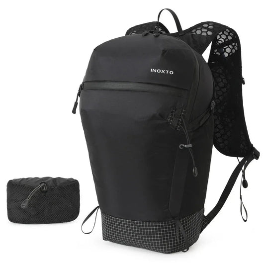 Foldable mountaineering backpack with hydration system and multiple pockets - product image