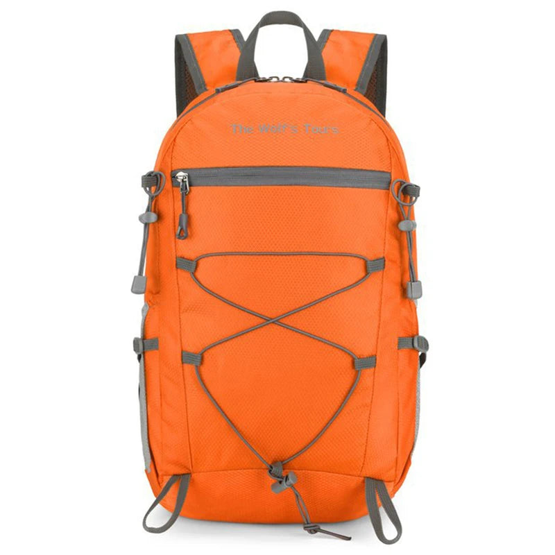 Foldable nylon softback backpack with large capacity and multi-layer storage - product image