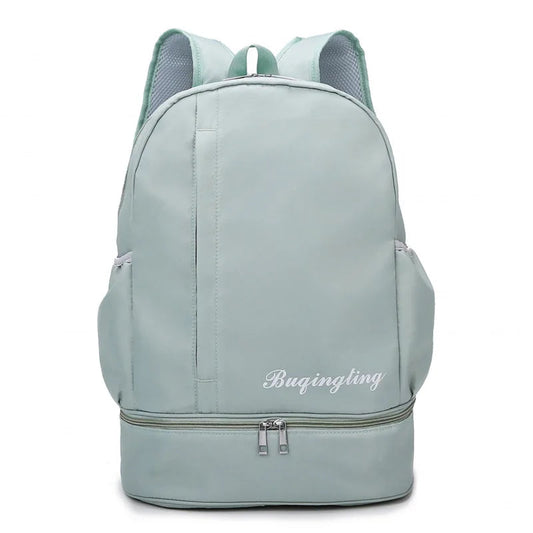 Gym backpack with shoe pocket, dry wet separation, multi-pocket outdoor travel bag - product image
