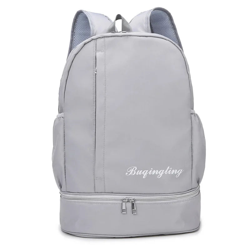 Gym backpack with shoe pocket, dry wet separation, multi-pocket outdoor travel bag - product image