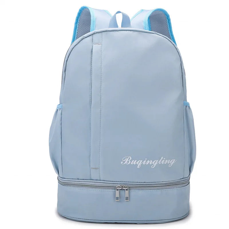 Gym backpack with shoe pocket, dry wet separation, multi-pocket outdoor travel bag - product image