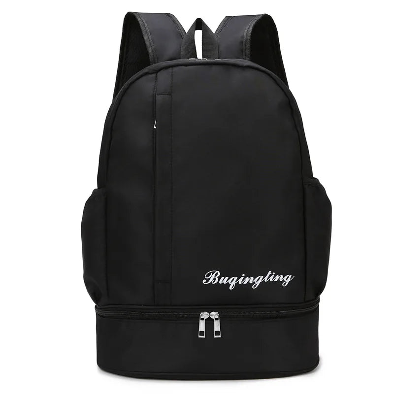 Gym backpack with shoe pocket, dry wet separation, multi-pocket outdoor travel bag - product image