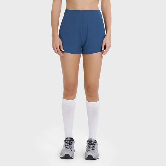 High elastic breathable knit nylon fitness casual shorts - product image