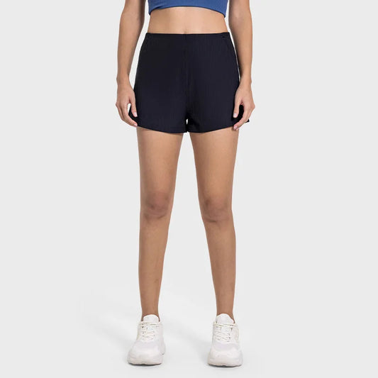 High elastic breathable knit nylon fitness casual shorts - product image