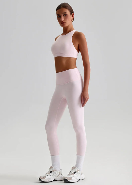 High neck yoga bras tops cross back athletic brassiere fitness gym sport bra - product image
