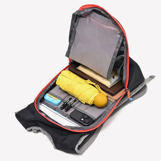 Hiking cycling camping backpack drawstring reflective strips oxford outdoor bag - product image