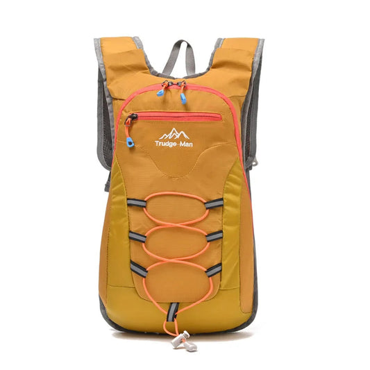 Hiking cycling camping backpack drawstring reflective strips oxford outdoor bag - product image