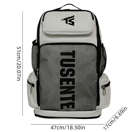 Multi-pocket gym fitness backpack with shoe compartment and water-resistant fabric - product image