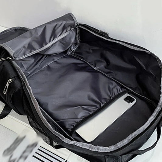 Multi-pocket gym fitness backpack with shoe compartment and water-resistant fabric - product image