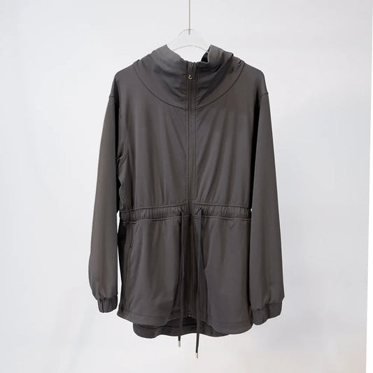 Nylon breathable reflective women's waist windbreaker jacket running outerwear - product image