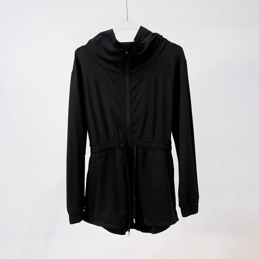 Nylon breathable reflective women's waist windbreaker jacket running outerwear - product image