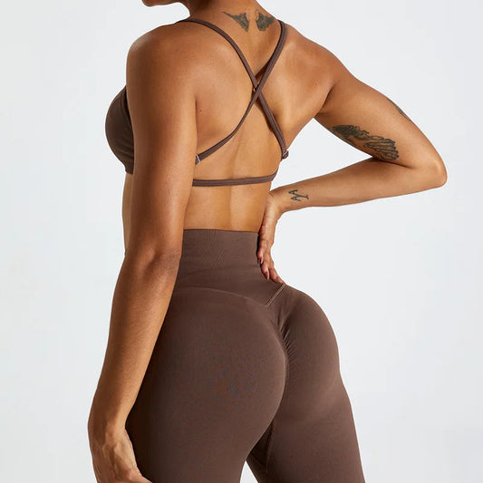 Nylon knit anti-pilling breathable quick dry women's seamless 2.0 cloud activewear set - product image