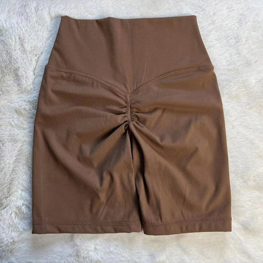 Nylon knit women's 2 pieces front twist bra set breathable quick dry yoga shorts - product image